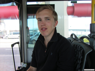 Framme vid Teltow flygplats.